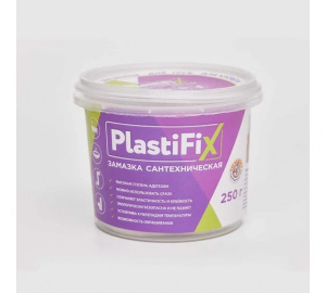 Замазка сантехническая Plasti Fix , банка 250 гр Замазка сантехническая Plasti Fix , банка 250 гр