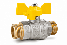 Кран шар. LD Pride 47.20.Н-Н.Б , ручка бабочка , н-н,  ГАЗ 