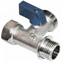 Кран шаровой трехпроходной 1/2"вн x 3/4" нар x 1/2" нар