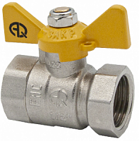 Кран шаровой для газа 1/2" вн-вн бабочка