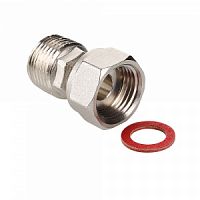 Полусгон прямой с накидной гайкой, 1/2"x1/2"