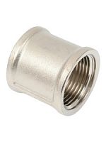 Муфта DN32 (1 1/4") ВР латунь никель