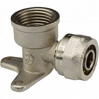 Уголок обжимной 16×1/2"вн w с крепл. (водорозетка)